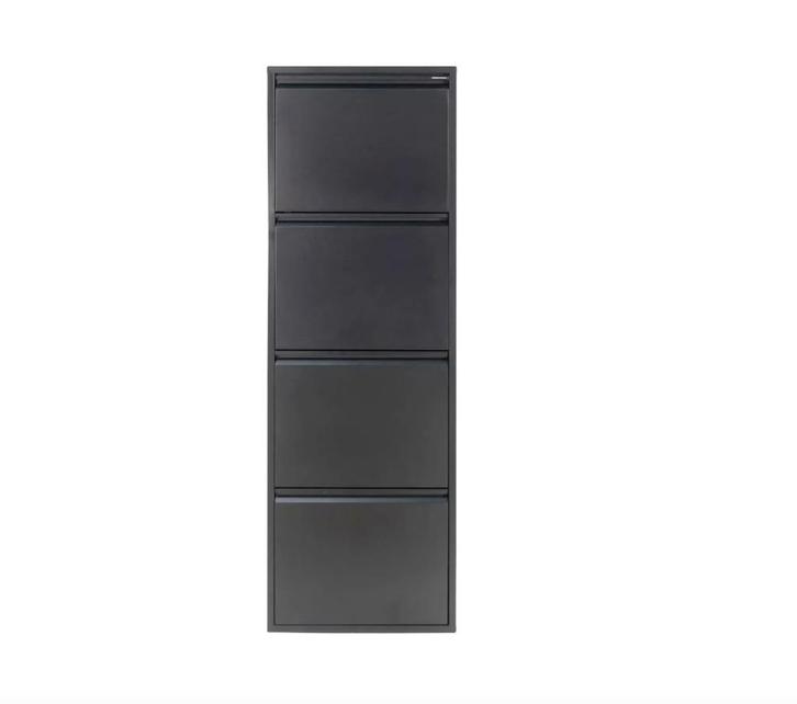 Spinder Design Billy 4 Schoenenkast Zwart | Van €359, nu, Huis en Inrichting, Kasten | Schoenenkasten, Nieuw, Ophalen of Verzenden