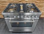 🔥Luxe Boretti Fornuis 80cm RVS 5 pits 1 grote oven, 60 cm of meer, Ophalen of Verzenden, Zo goed als nieuw, Energieklasse A of zuiniger