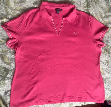 Tommy Hilfiger Polo Shirt Roze XXL 44 beschikbaar voor biedingen
