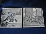 Oude Tegel Paard Ruiter 15 cm, Antiek en Kunst, Antiek | Wandborden en Tegels, Ophalen of Verzenden