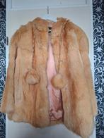 Vintage echte bontjas, Ophalen of Verzenden, Gedragen, Maat 38/40 (M), Bruin