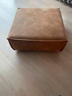 Cognac Umix poef 93x93, Ophalen, Gebruikt, Vierkant, 75 tot 100 cm