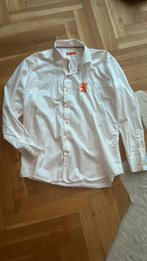 Overhemd blouse wit xxl ShirtsofHolland met oranje leeuw, Kleding | Heren, Overhemden, Overige halswijdtes, Ophalen of Verzenden