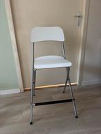 Ikea Witte Barkruk, Ophalen, Wit, Zo goed als nieuw, Metaal