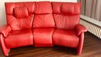 Zeer goed onderhouden Himolla rood lederen relax sofa, Ophalen, 100 tot 125 cm, Tweepersoons, Leer