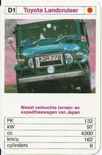 Kw1943 autokaartje d1 terreinwagen toyota landcruiser, Ophalen of Verzenden, Zo goed als nieuw, Auto's