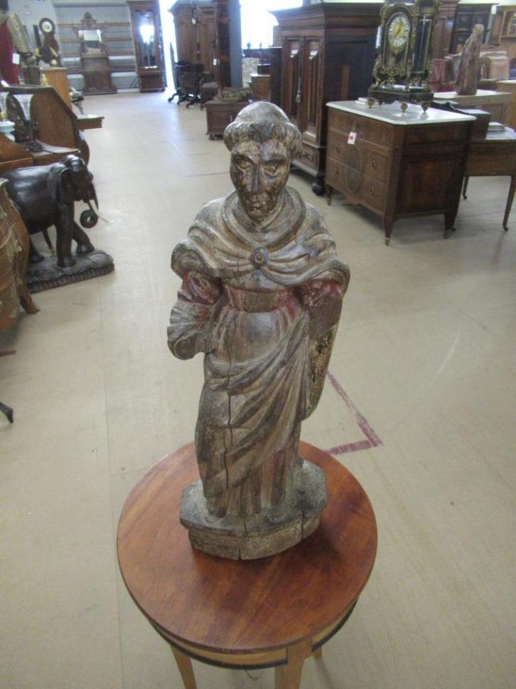 oer 11636 18e eeuwse Linde houten "PATER", Antiek en Kunst, Antiek | Overige Antiek, Ophalen