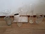 Gratis ophalen: glazen bloemvazen, Ophalen, Overige kleuren, Glas, Minder dan 50 cm