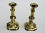 twee antieke bronze kandelaars, Ophalen of Verzenden, Koper of Brons