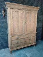 Antiek geloogde eiken kast, kabinet biedermeier , T.V. Kast, Antiek en Kunst, Antiek | Meubels | Kasten, Ophalen