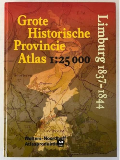 grote historische provincie atlas limburg 1837 - 1844, Boeken, Atlassen en Landkaarten, Zo goed als nieuw, Nederland, 1800 tot 2000