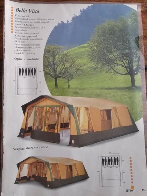 Zeer complete cabanon bungalowtent, Caravans en Kamperen, Tenten, tot en met 6, Gebruikt, Ophalen