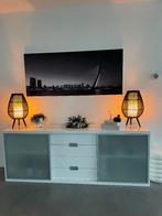 2 St. tafellampen en 2 St. kaarsenstandaarden, Ophalen, Gebruikt