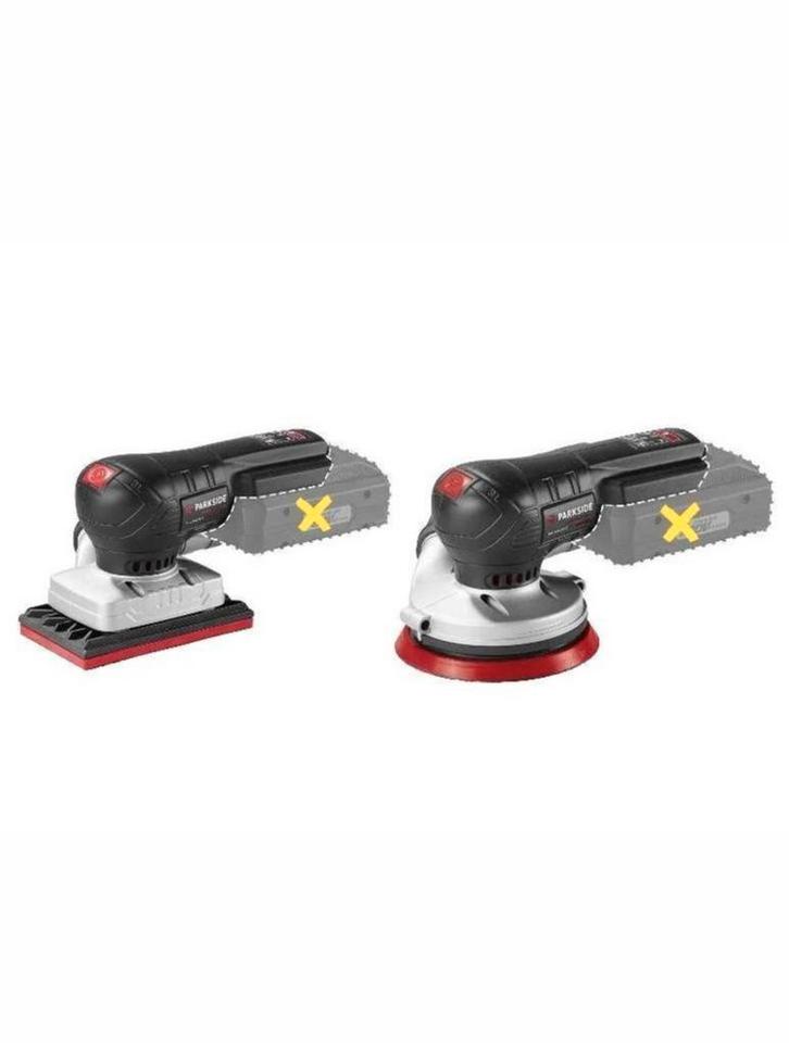 Parkside Performance Accu Schuurmachine set van 2stuks 20V, Doe-het-zelf en Verbouw, Gereedschap | Schuurmachines, Nieuw, Vlakschuurmachine