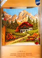 Cado vervaco borduurpakket  kussen  berglandschap  8600, Hobby en Vrije tijd, Ophalen of Verzenden, Nieuw, Handborduren, Borduurpakket