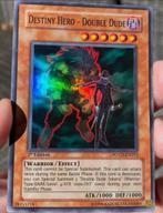 Yu-Gi-Oh! Destiny HERO - Double Dude POTD 1st Edition !, Verzenden, Zo goed als nieuw, Losse kaart, Foil
