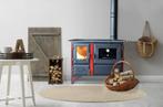 S105M Sabah Luxe Open Haard Kachel + Oven Met Thermometer –, Ophalen, Vrijstaand, Hout, Nieuw