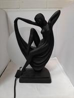 Art Deco Crosa Lamp met blote vrouw., Ophalen