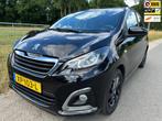 Peugeot 108 1.0 VTi Allure AUTOMAAT keurig onderhouden 1ste, Stof, Gebruikt, 4 stoelen, Zwart