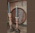 Set kandelaars hout, Ophalen