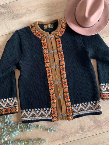 Nordstrikk wollen vest M bohemian wool cardigan beschikbaar voor biedingen