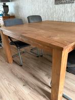 Teak eettafel - 140x140 cm, Huis en Inrichting, Tafels | Eettafels, Ophalen, Gebruikt, 100 tot 150 cm, Vier personen