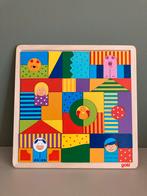 Goki Houten Puzzel - Kleuters - Vrolijke Kleuren, Ophalen, 2 tot 4 jaar, 10 tot 50 stukjes, Zo goed als nieuw
