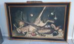 Schilderij stilleven jachttafereel Nino Parola, Antiek en Kunst, Kunst | Schilderijen | Klassiek, Ophalen of Verzenden