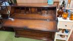 Massief houten secretaire met klep en lades | 100 cm hoog, Ophalen, Zo goed als nieuw