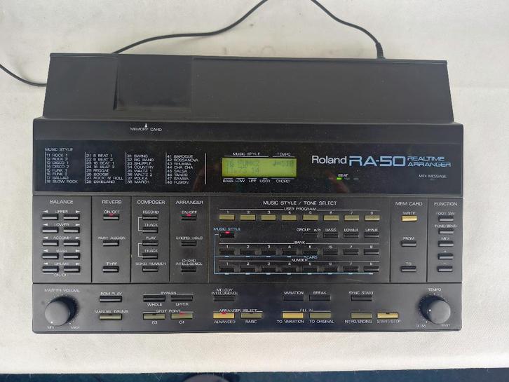 Roland RA-50 real time arranger plus originele Boss adapter, Muziek en Instrumenten, Midi-apparatuur, Gebruikt, Ophalen of Verzenden