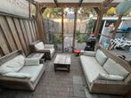 Gratis grote tuinset riet, Ophalen, Gebruikt, Hout