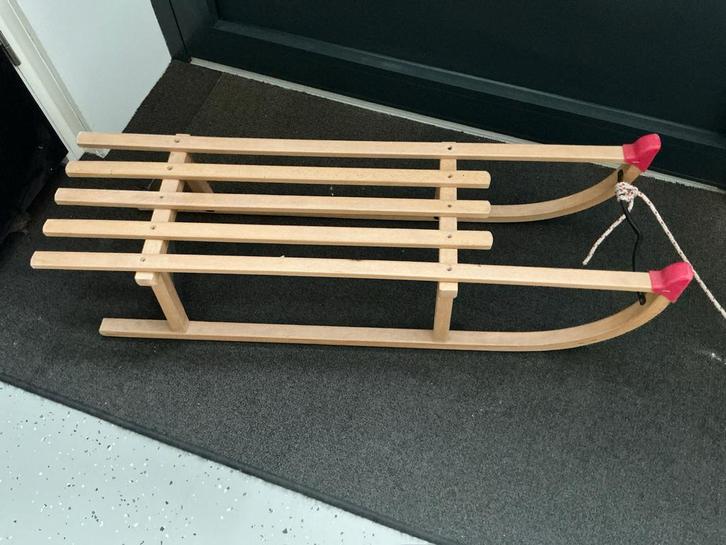 Nijdam Davos 1000 houten slee – klassiek, stevig en tijdloos, Kinderen en Baby's, Speelgoed | Buiten | Sleeën, Zo goed als nieuw