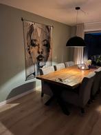 Hanglamp zwart met goud / 53cm doorsnee, Ophalen, Zo goed als nieuw, Minder dan 50 cm