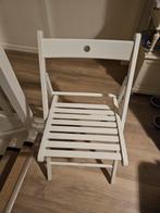 2 IKEA Klapstoelen - Wit, Huis en Inrichting, Gebruikt, Twee, Wit, Ophalen of Verzenden