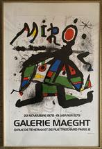 Miro tentoonstellings affiche Galerie Maeght 1979, Ophalen, Gebruikt, Onbekend, Print