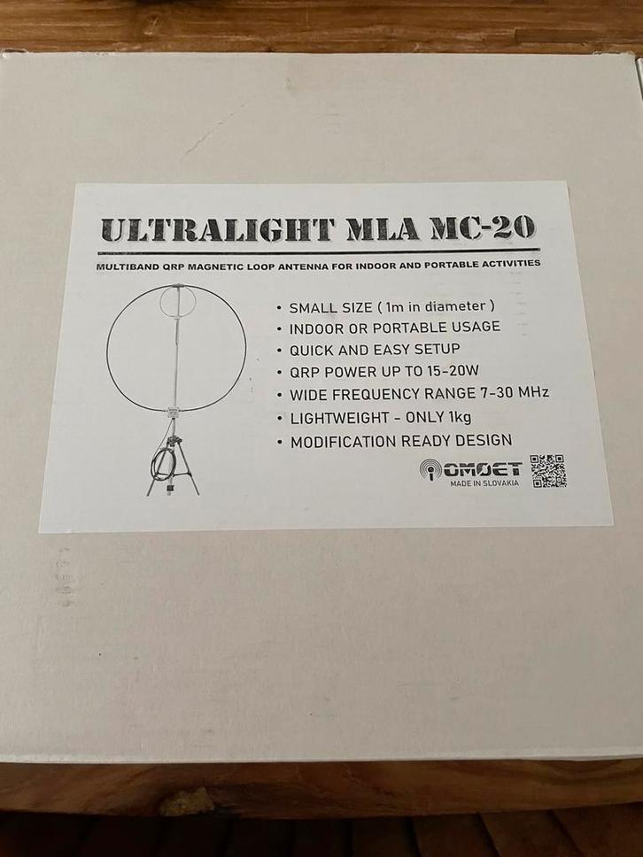 MLA MC-20 loop OM0ET, Telecommunicatie, Antennes en Masten, Zo goed als nieuw, Antenne, Ophalen of Verzenden