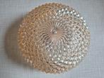 Glazen plafondlamp/ plafonnière, Huis en Inrichting, Lampen | Plafondlampen, Ophalen of Verzenden, Gebruikt, Glas, Vintage