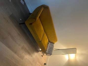 Woood Rocco 2-zitsbank - okergeel