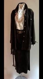 Scapa 40/42 2-dlg set suede blazer + midi rok d. bruin, Verzenden, Zo goed als nieuw, Bruin