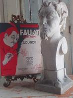 Vintage gekapt duivelsbeeld 2 delig soort v zandsteen, Ophalen of Verzenden