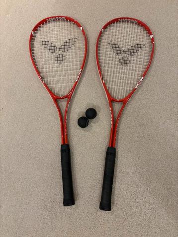 Victor Red Jet XT-A Squash Rackets - Set van 2 beschikbaar voor biedingen