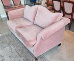 Prachtige oud rose bank, hocker en glasplaat!, Huis en Inrichting, Ophalen, 150 tot 200 cm, Driepersoons, 75 tot 100 cm