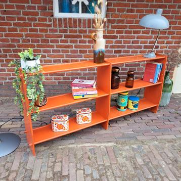 Vintage Boekenrek Jaren 70 - Staand/Hangend, demontabel. beschikbaar voor biedingen