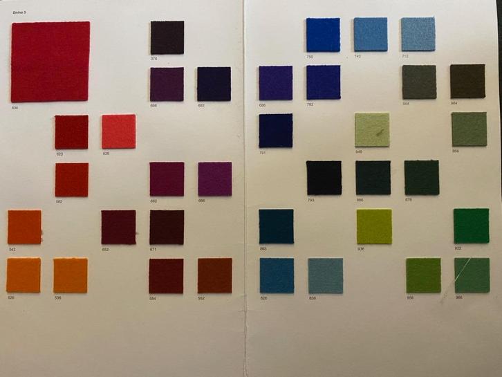 Stalenkaarten (7x) Kvadrat Hallingdal Tonica Divina etc., Hobby en Vrije tijd, Stoffen en Lappen, Nieuw, Wol, 30 tot 120 cm, 30 tot 200 cm