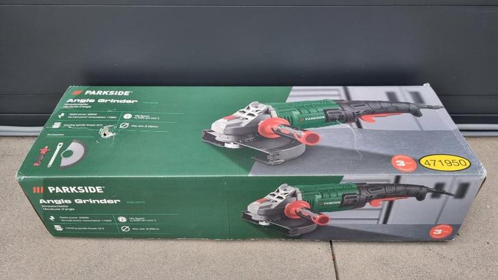 Grote haakse slijper (Parkside, nieuw met doorslijpschijf), Doe-het-zelf en Verbouw, Gereedschap | Slijpmachines, Nieuw, Haakse handslijpmachine