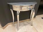 Brocante sidetable Aluminium handgemaakt met lade, Ophalen, Zo goed als nieuw