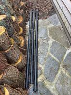 3 verzinkt gepoedercoate palen, Doe-het-zelf en Verbouw, Metalen, Ophalen, Gebruikt, IJzer