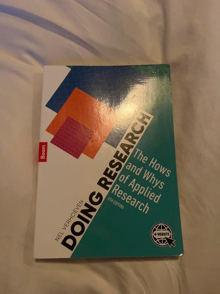 Nel Verhoeven - Doing Research, Boeken, Studieboeken en Cursussen, Zo goed als nieuw, Ophalen of Verzenden