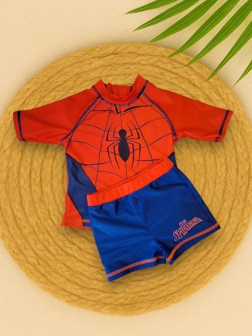 Zwemshort en UV-shirt met Marvel Spiderman Maat: 2–3 jaar, Kinderen en Baby's, Kinderkleding | Maat 92, Zo goed als nieuw, Jongen