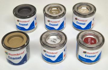 Humbrol Enamel / emaille, 6 stuks ongeopend. beschikbaar voor biedingen